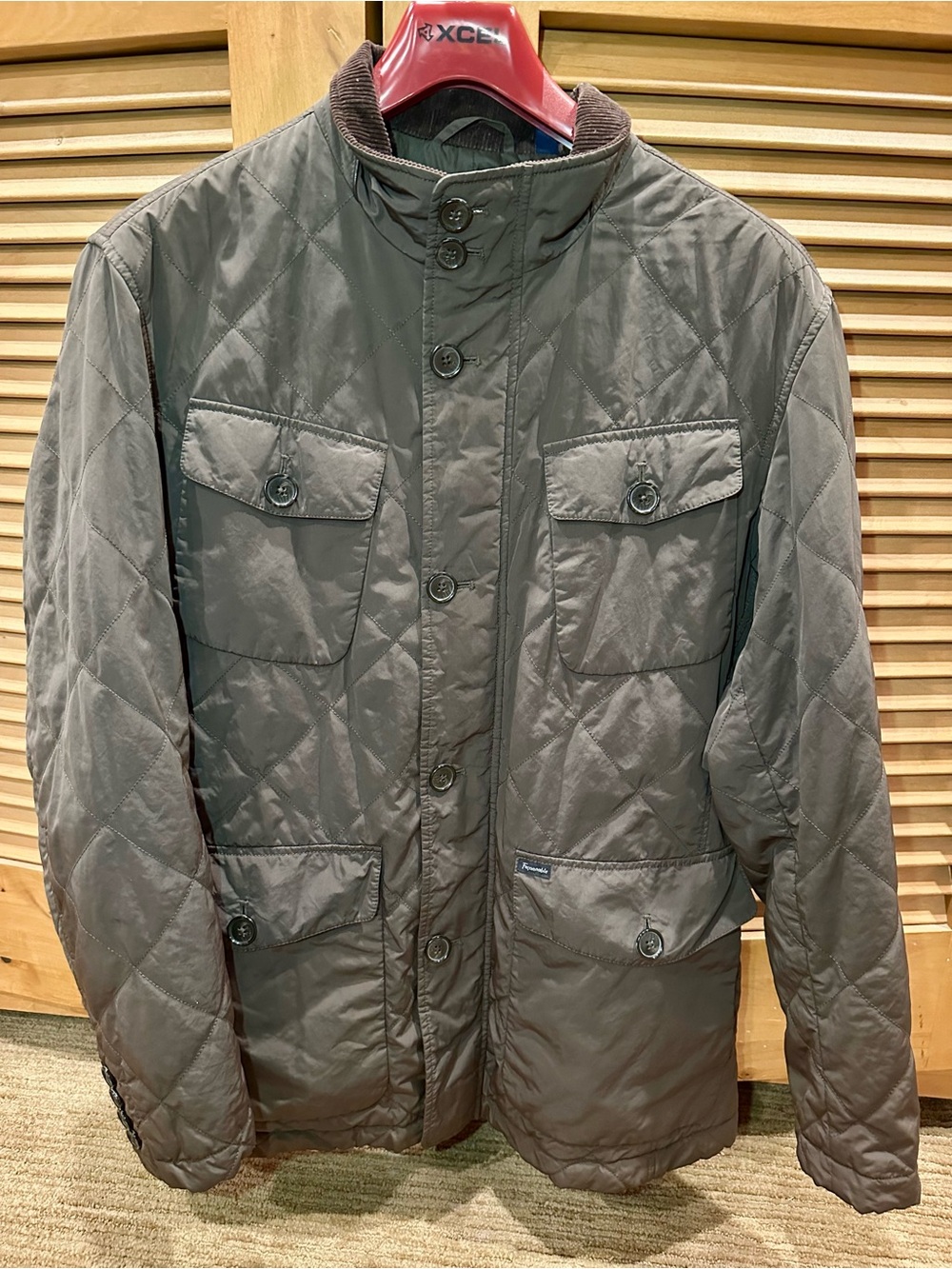 Men's Quilted Field Jacket - Brown